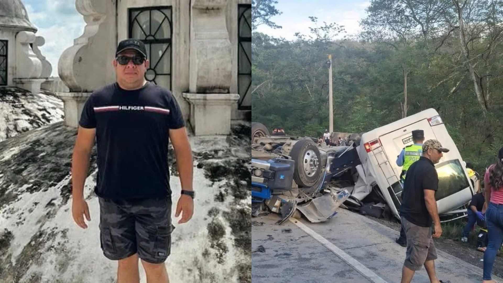 Javier Deras, conductor del bus accidentado en Quimistán murió junto a su madre y su esposa