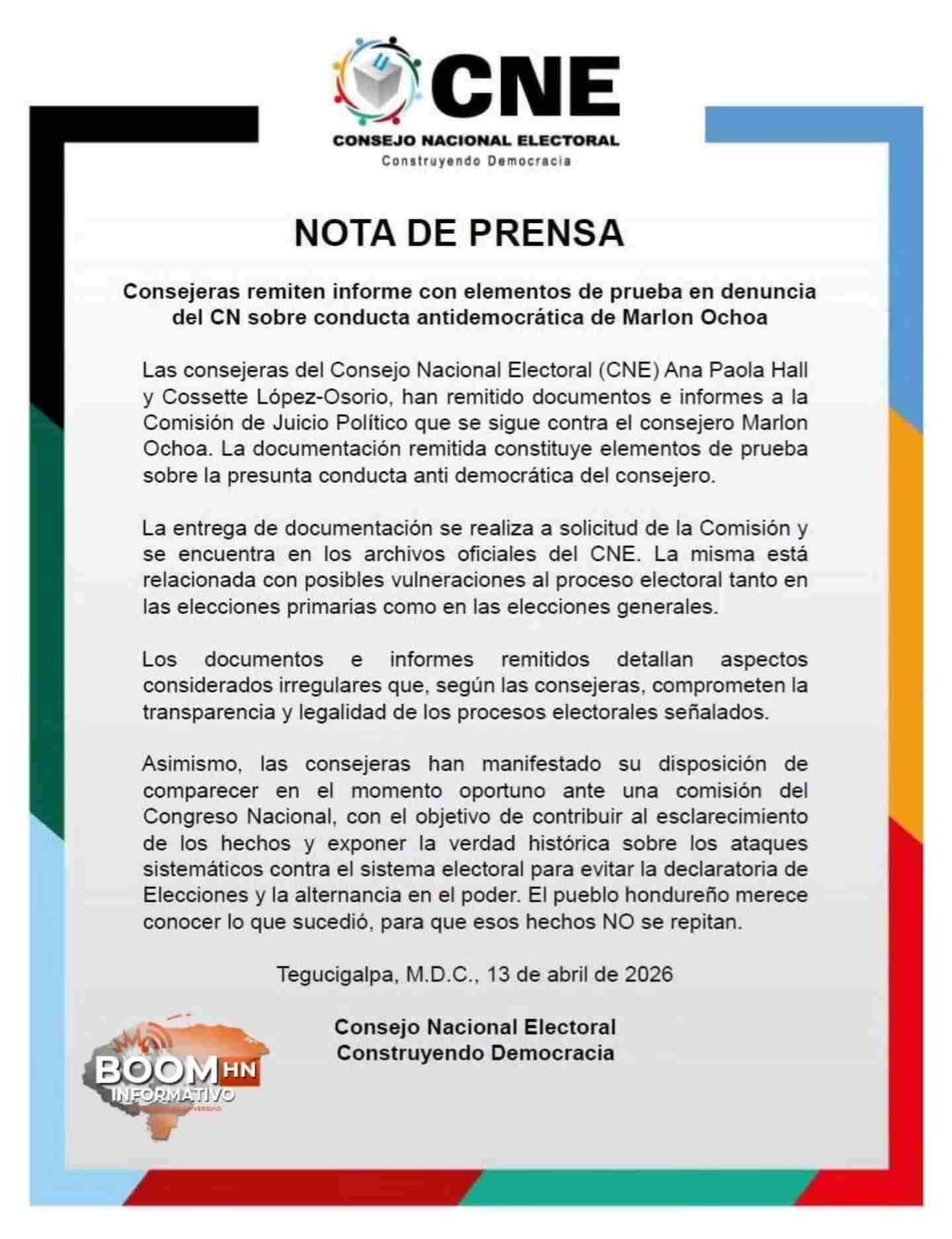 Juicio político en Honduras