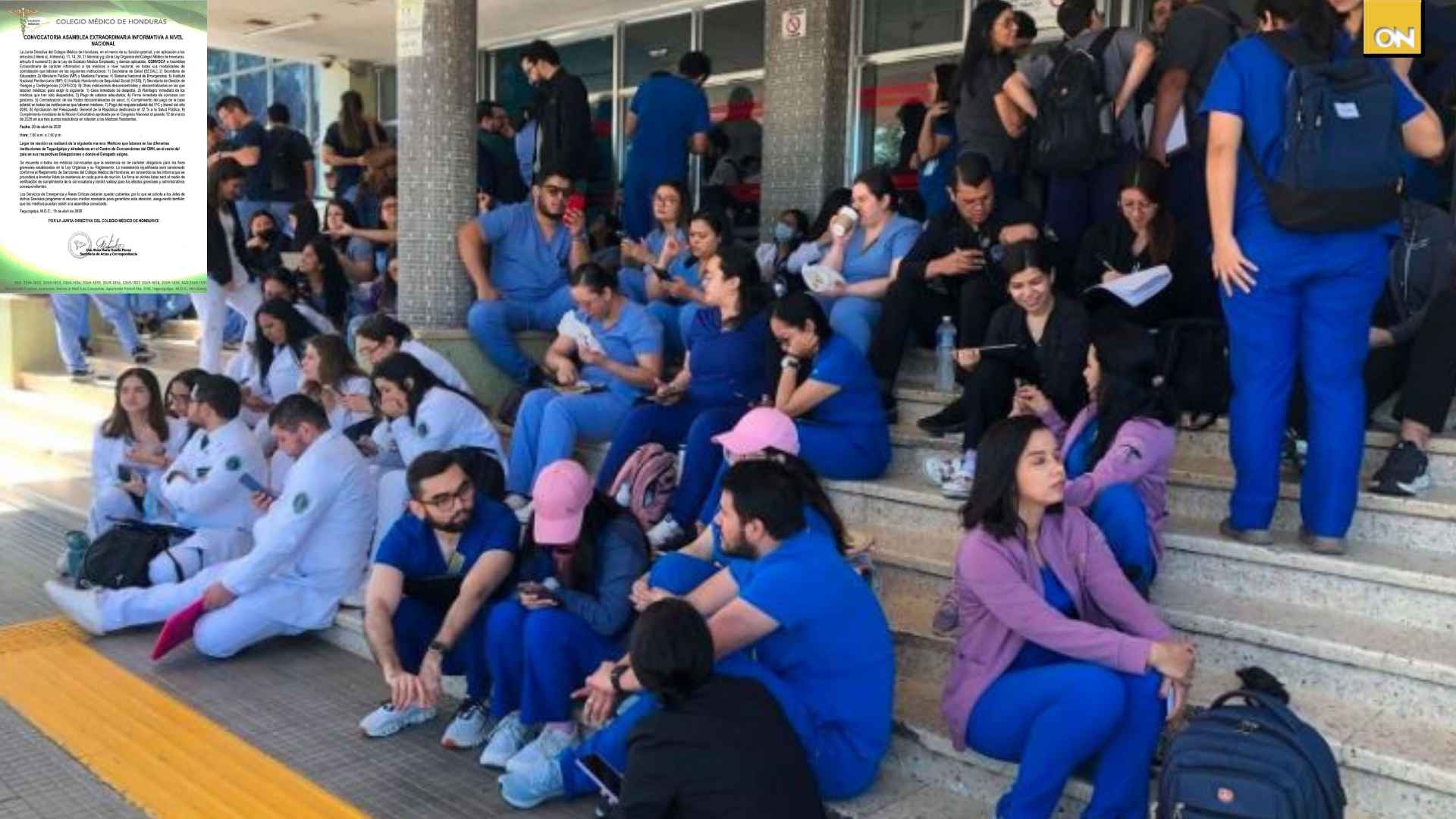 Médicos continuarán asambleas informativas para este lunes 20 de abril
