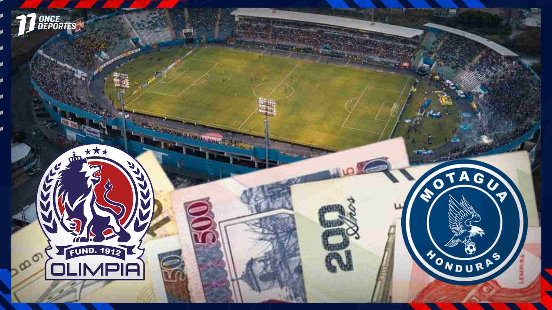 Olimpia Motagua sanciones disturbios liga nacional estadio Chelato Uclés