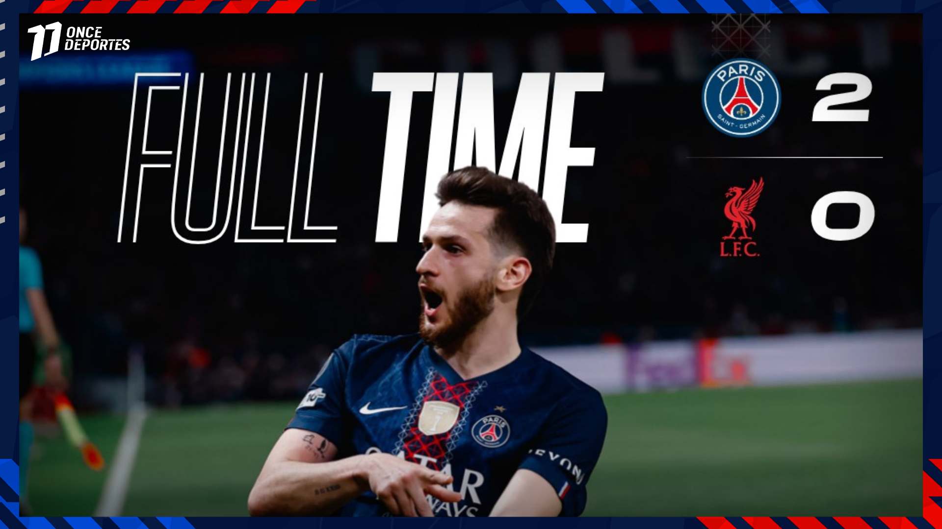 PSG Liverpool Kvaratskhelia Doue Champions League 2-0
