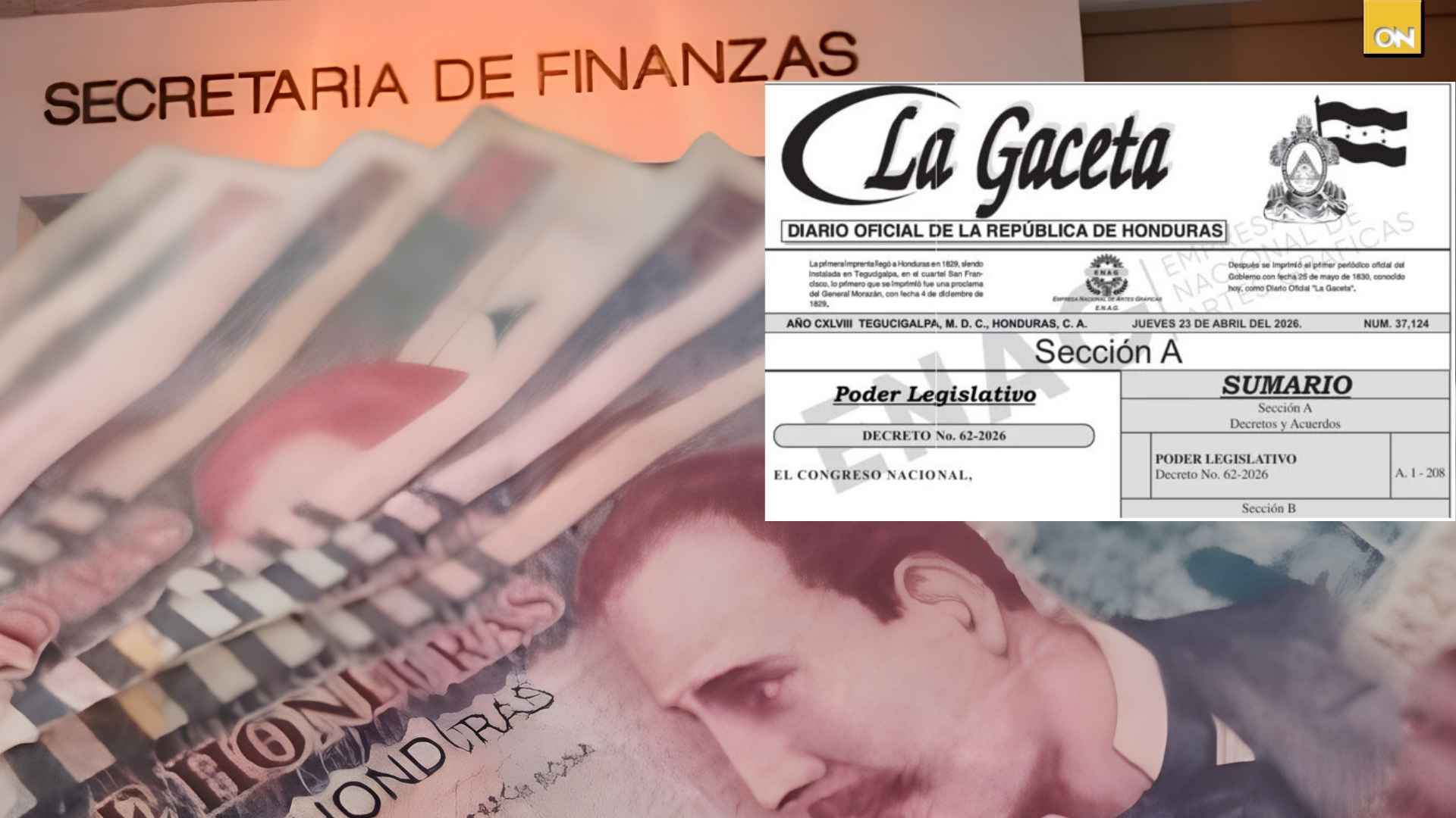 Publican en La Gaceta el Presupuesto General de más de 444 mil millones de lempiras para el año fiscal 2026