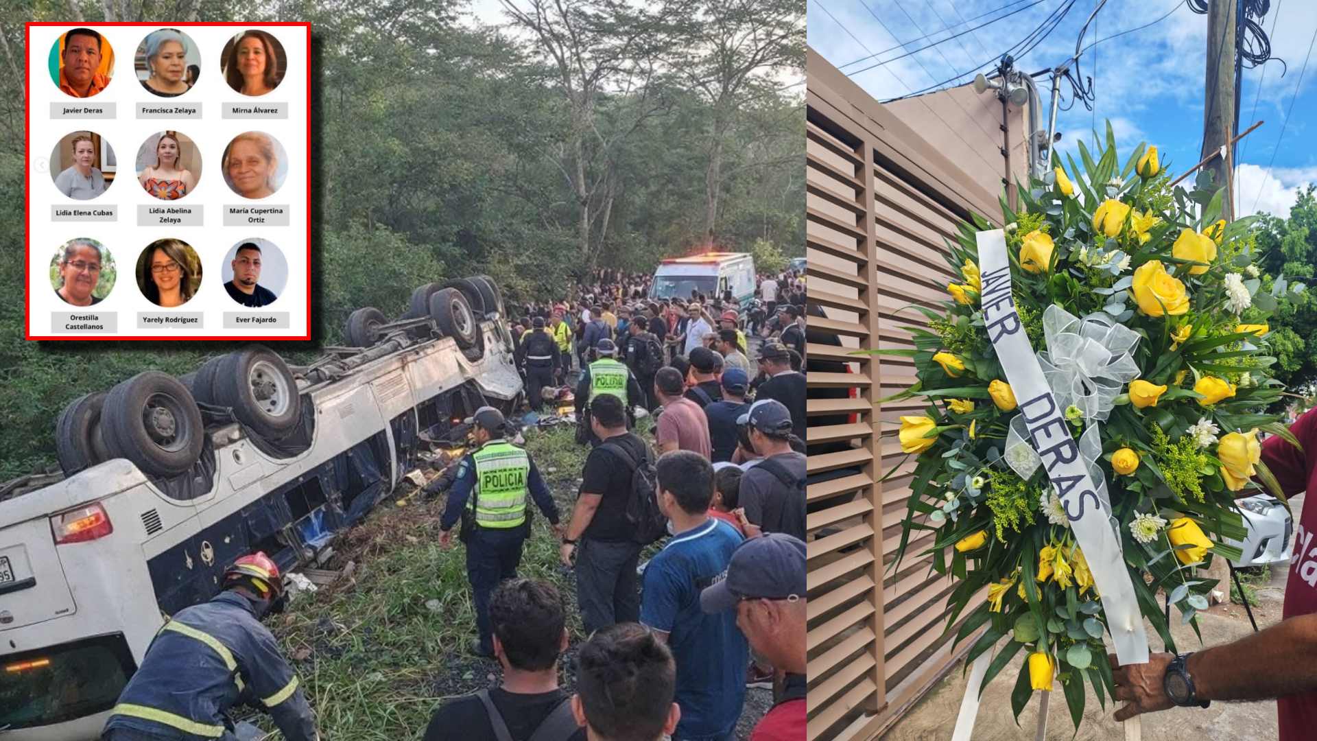 Entre lágrimas despiden a víctimas de accidente en Quimistán