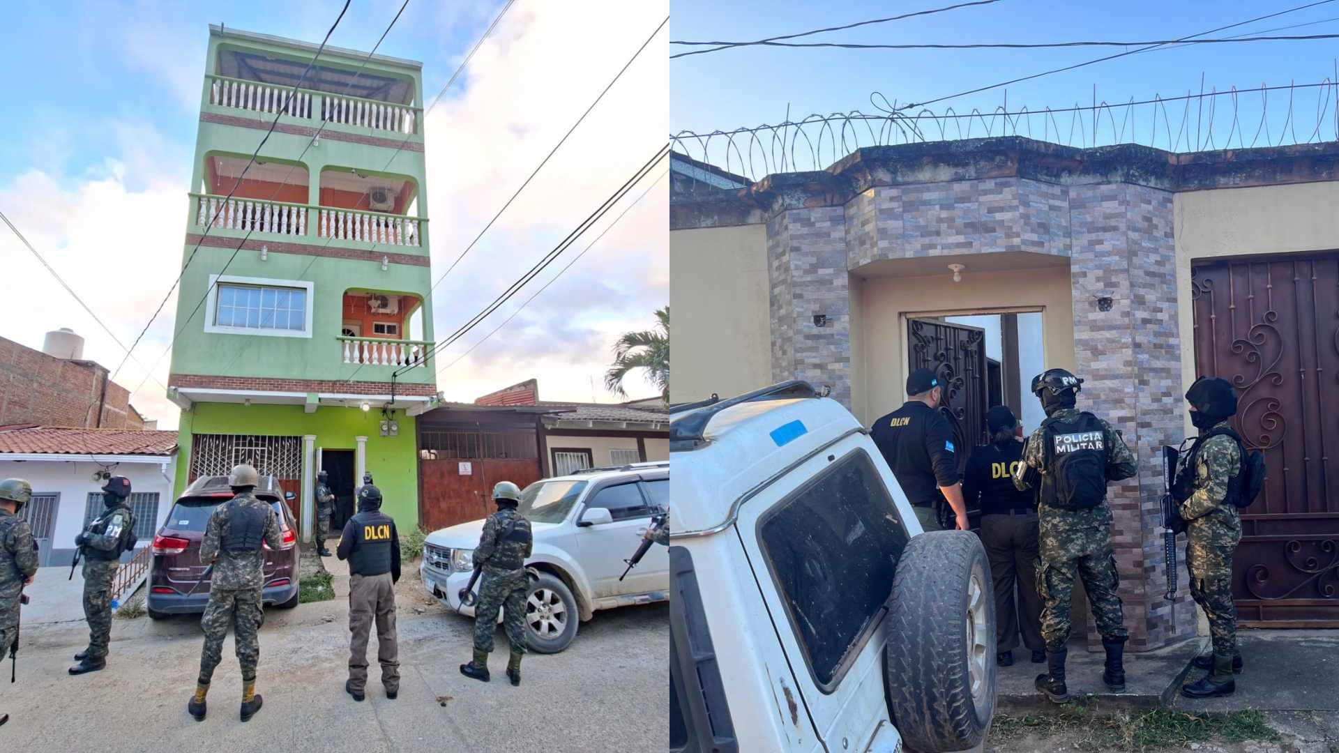 MP realiza allanamientos contra presuntas redes de narcotráfico y lavado de activos en Olancho y El Paraíso