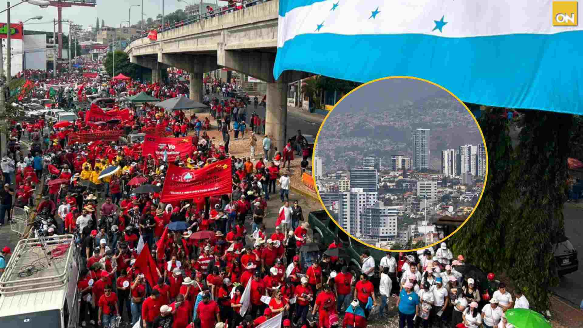calles cerradas en Tegucigalpa
