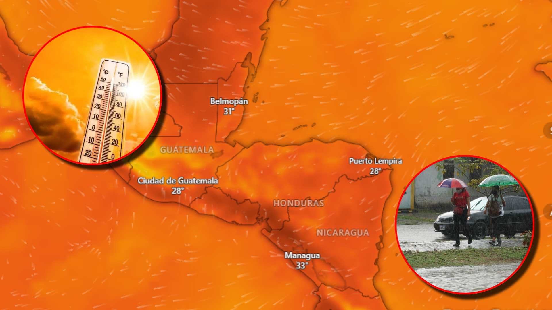 Clima extendido en Honduras: Altas temperaturas y luego lluvia