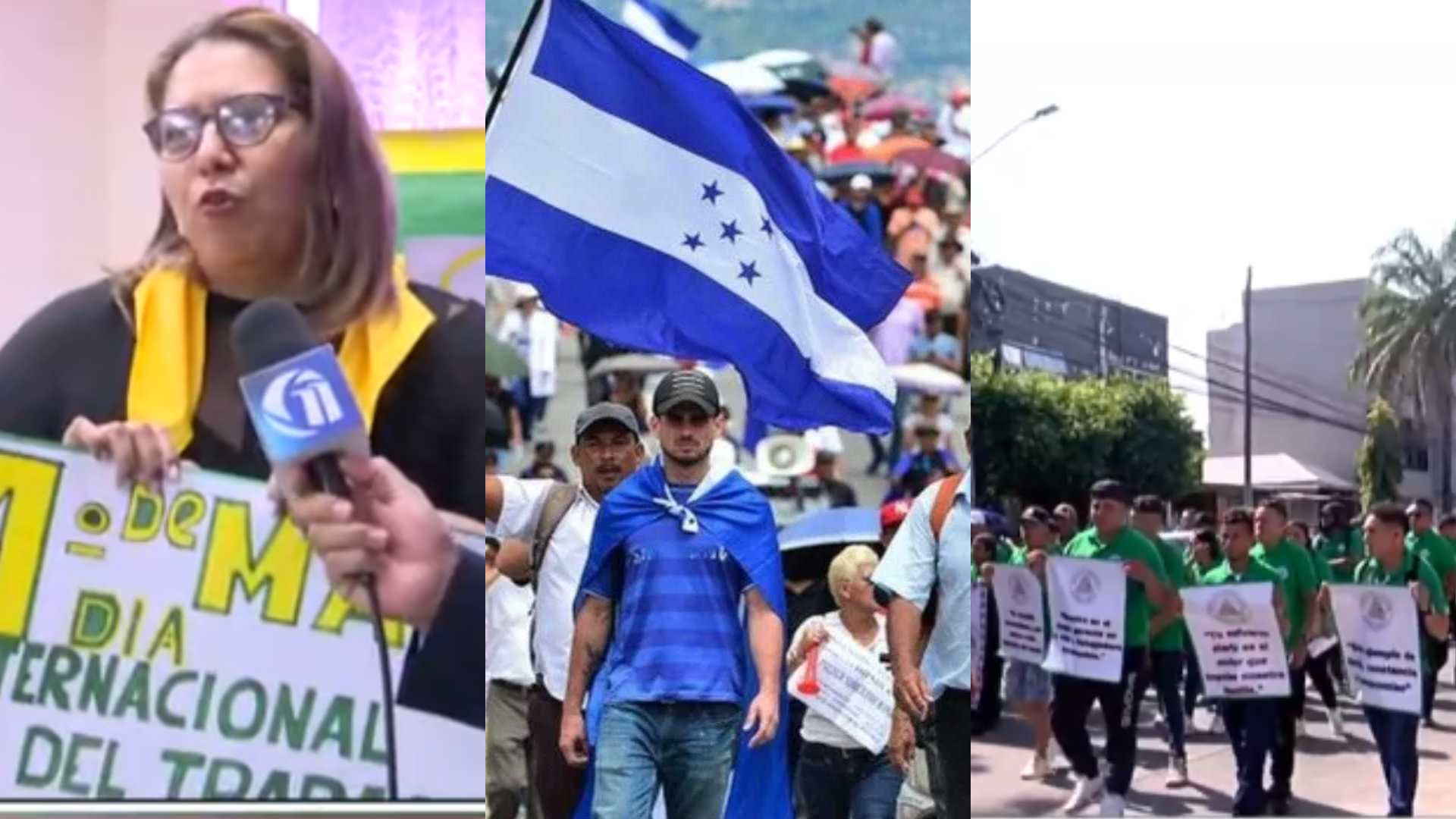 Ambiente y preparativos para el Día del Trabajador en Honduras