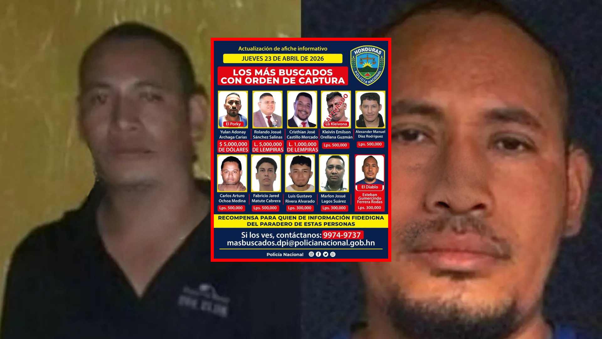 ¿Quién es alias “El Diablo”? El nuevo integrante de la lista de los más buscados en Honduras