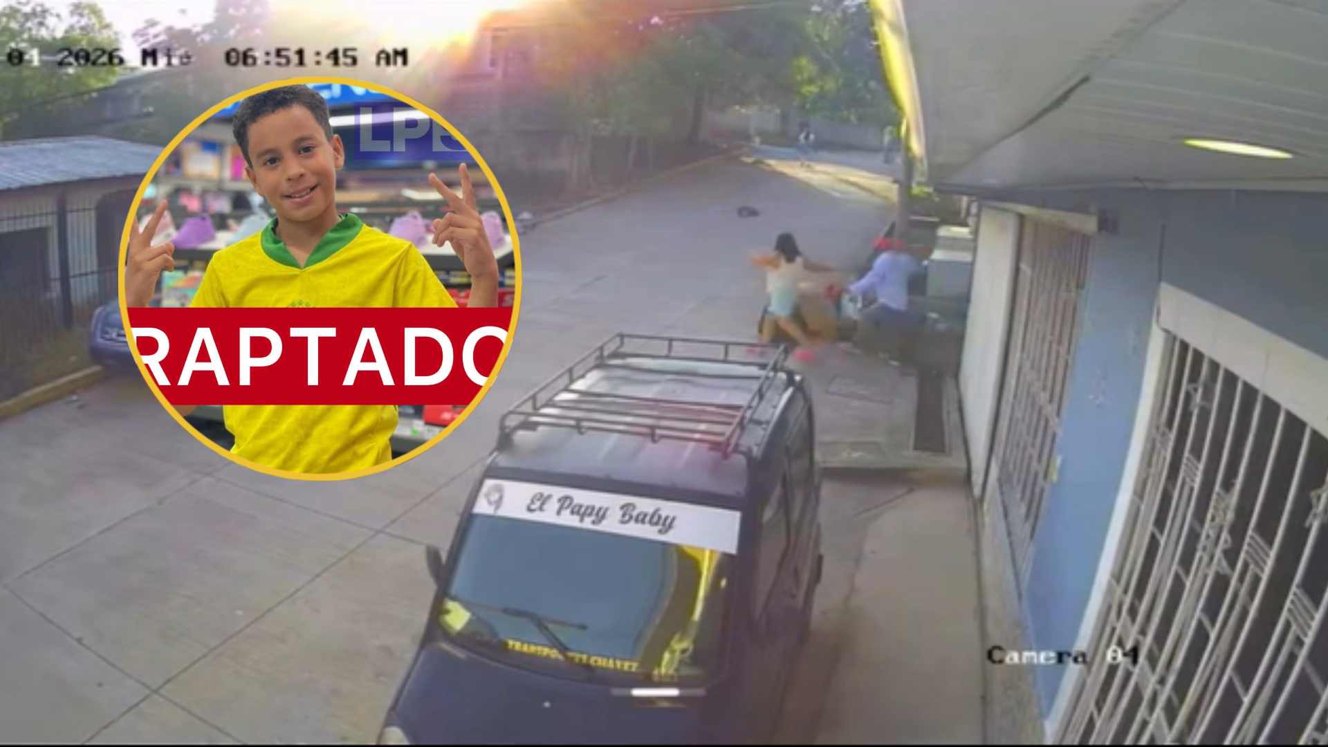 "Se llevan a Patrick" 😢 En video queda captado secuestro de menor en Taulabé, Comayagua