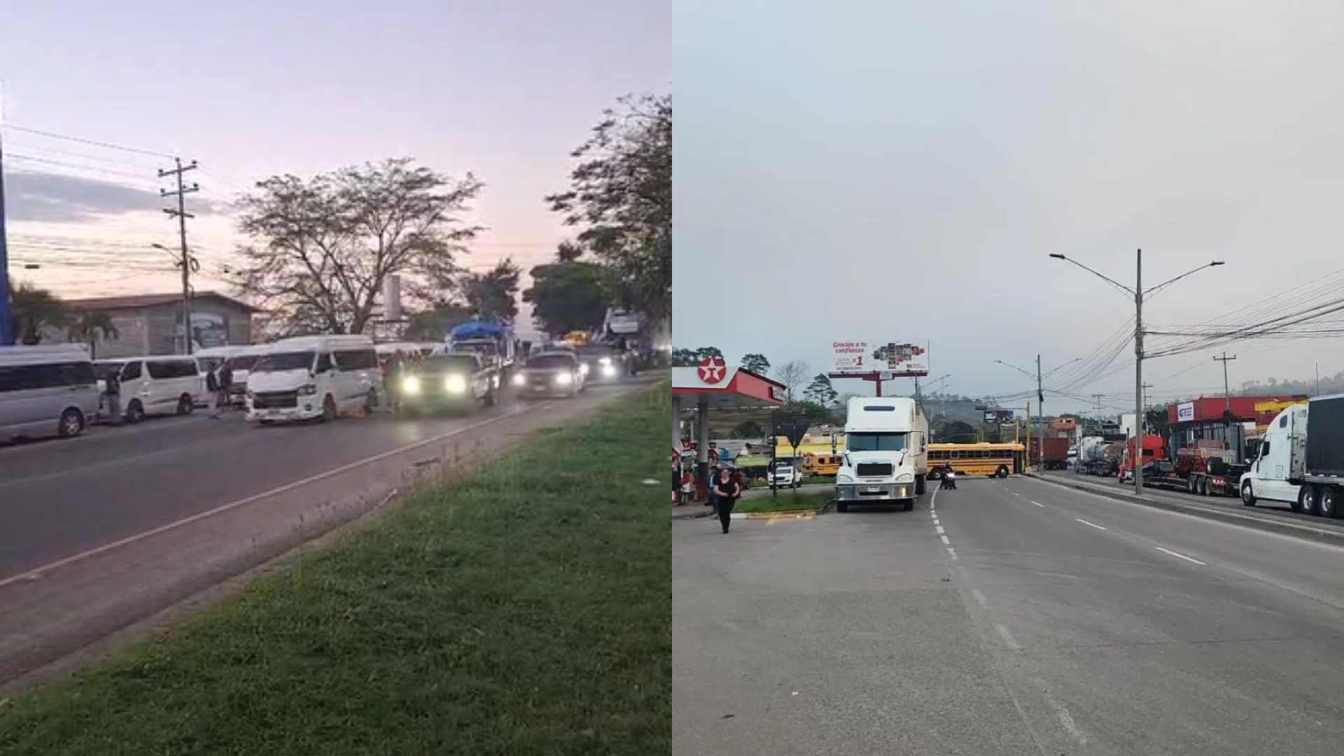 ¡Atención! Transportistas bloquean la CA-5 norte en protesta por crisis del sector en Honduras