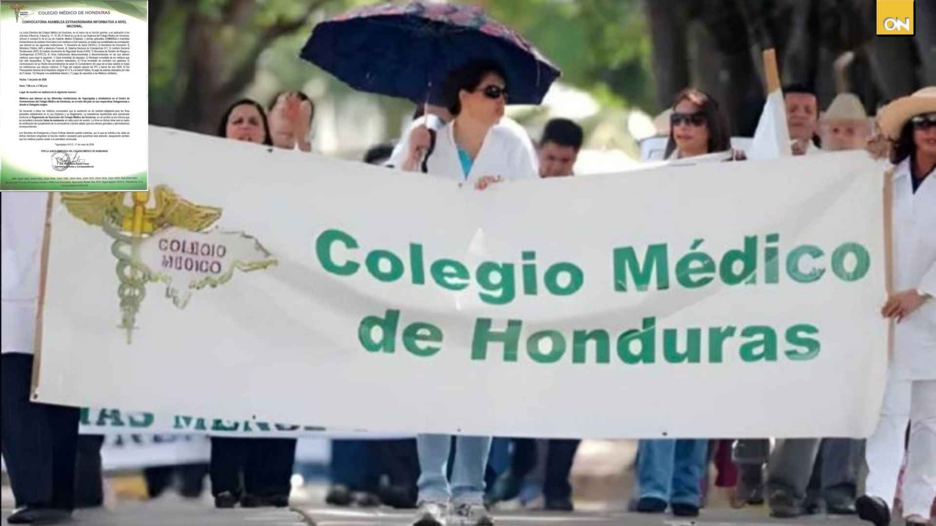 Colegio Médico convoca asamblea informativa extraordinaria ¿Qué zonas del país serán afectadas