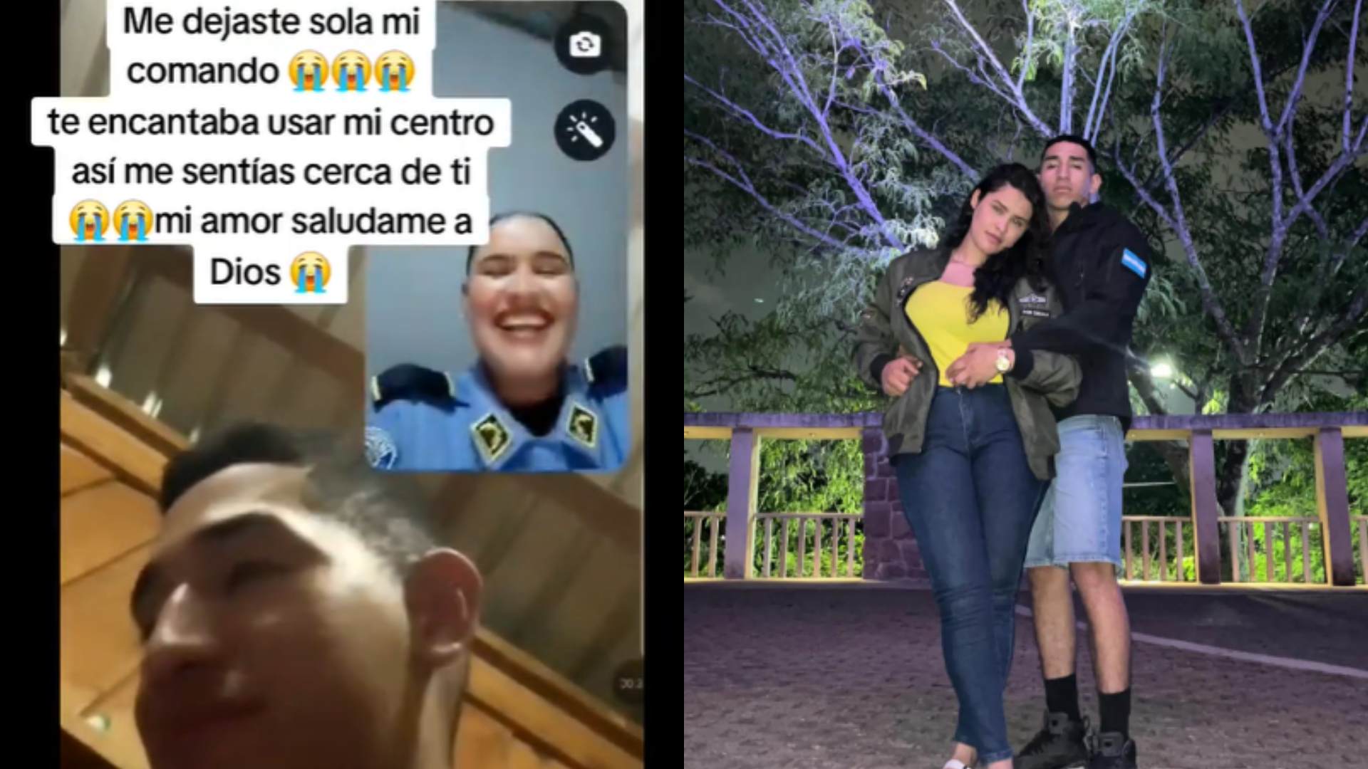 Policía hondureña despide a pareja, militar fallecido en accidente