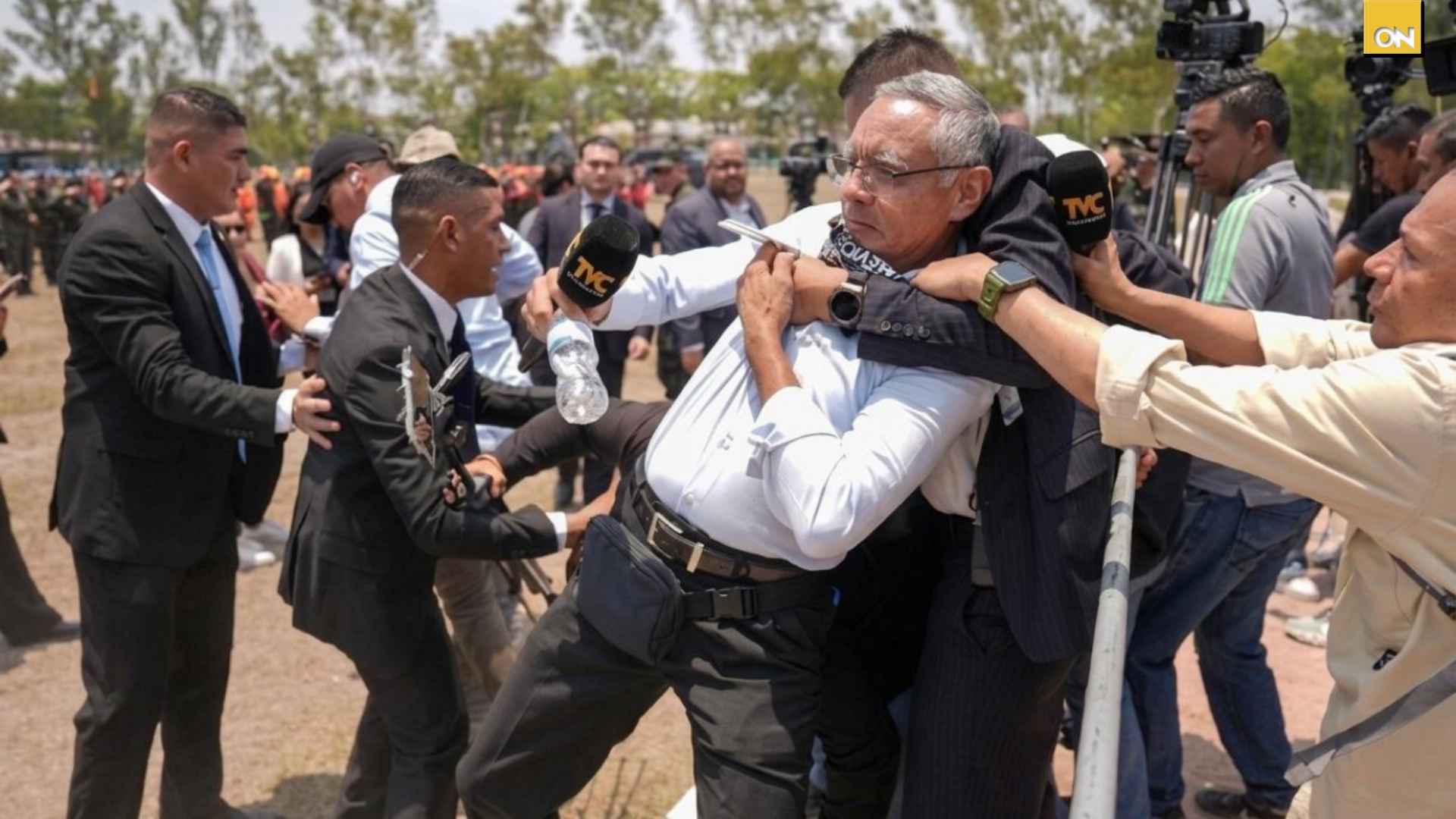 Video Periodista es agredido por guardia de Honor Presidencial en ceremonia de ascensos de FF.AA.