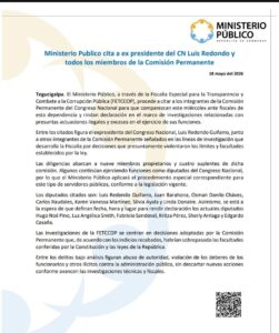 MP cita a Luis Redondo