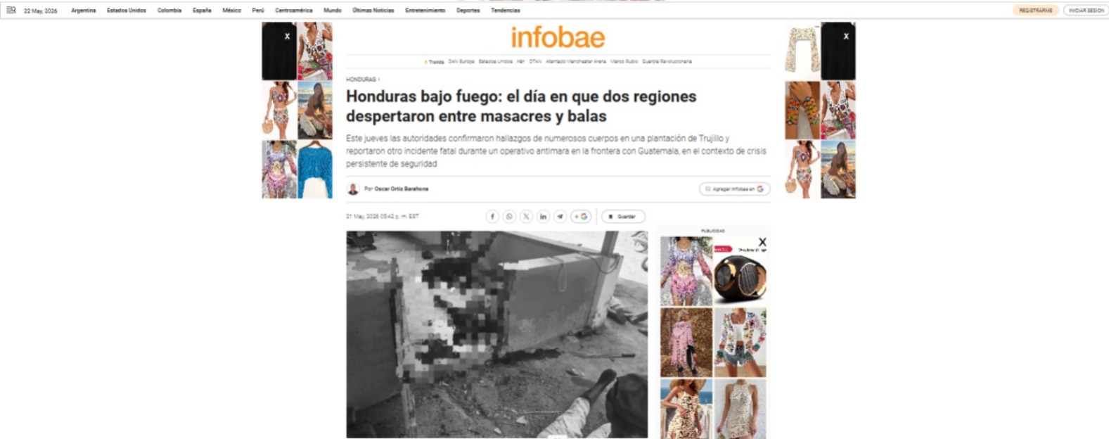 Así informan medios internacionales de masacres en Honduras