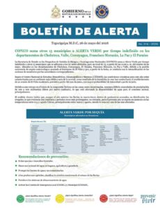 Copeco amplía alerta verde por sequía en 75 municipios de Honduras