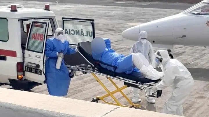 Tres pacientes fueron evacuados este miércoles para que recibieran atención médica en los Países Bajos.