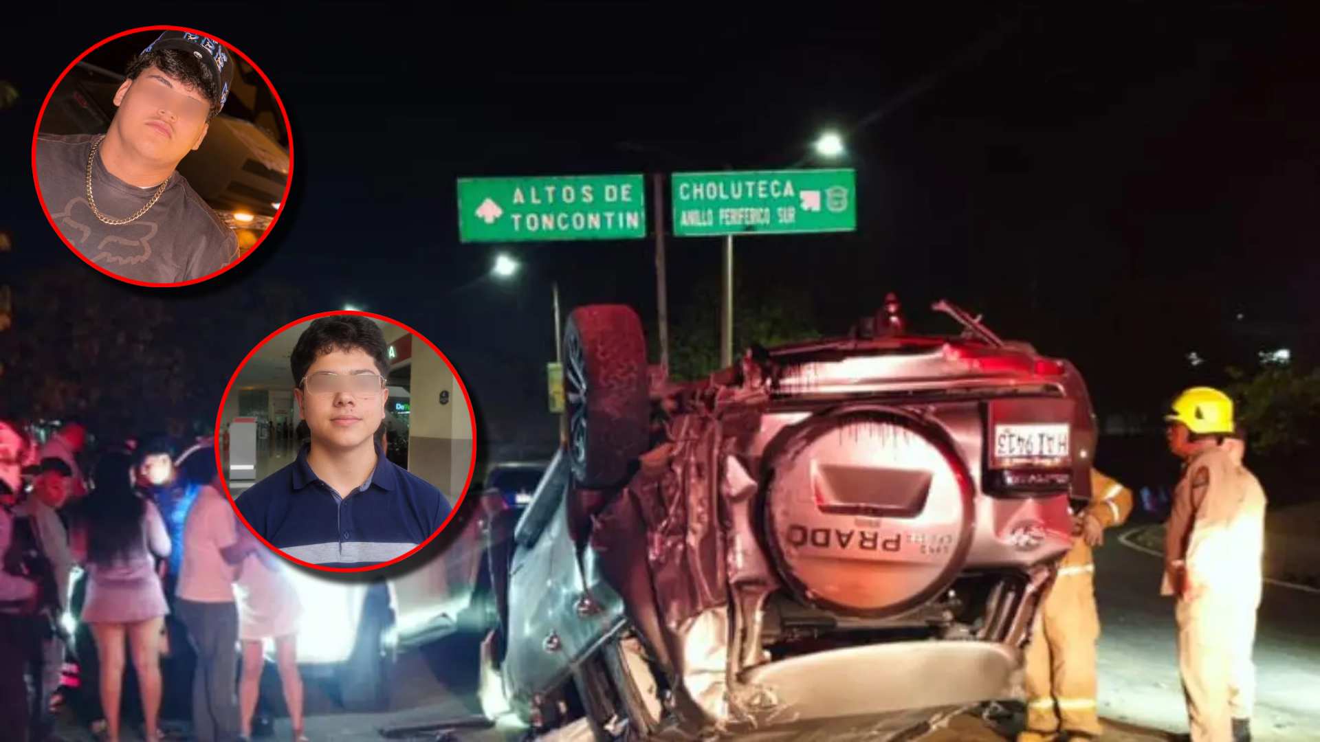 Accidente que dejó dos menores muertos en Toncontín