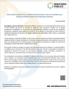 Esto ocurrió con hondureña involucrada en muerte de deportista argentino en Tegucigalpa
