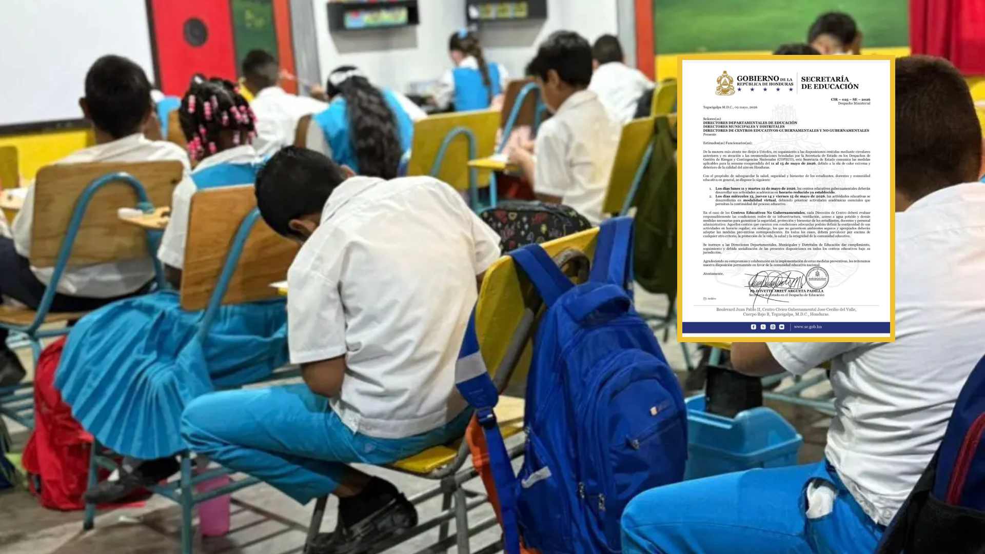 ¿Cuáles son los centros educativos que pasarán a clases virtuales por el calor?