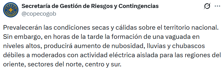 calor en Honduras