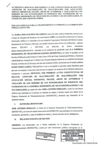 Presentan denuncia contra exgerente de Hondutel por presuntas irregularidades