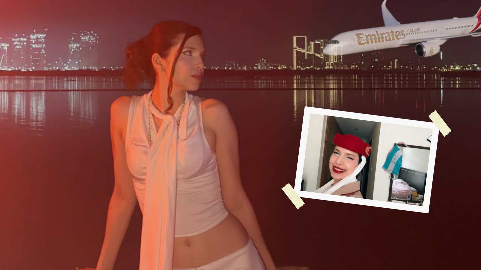 Hondureña destaca al ser azafata de Emirates (VIDEOS)