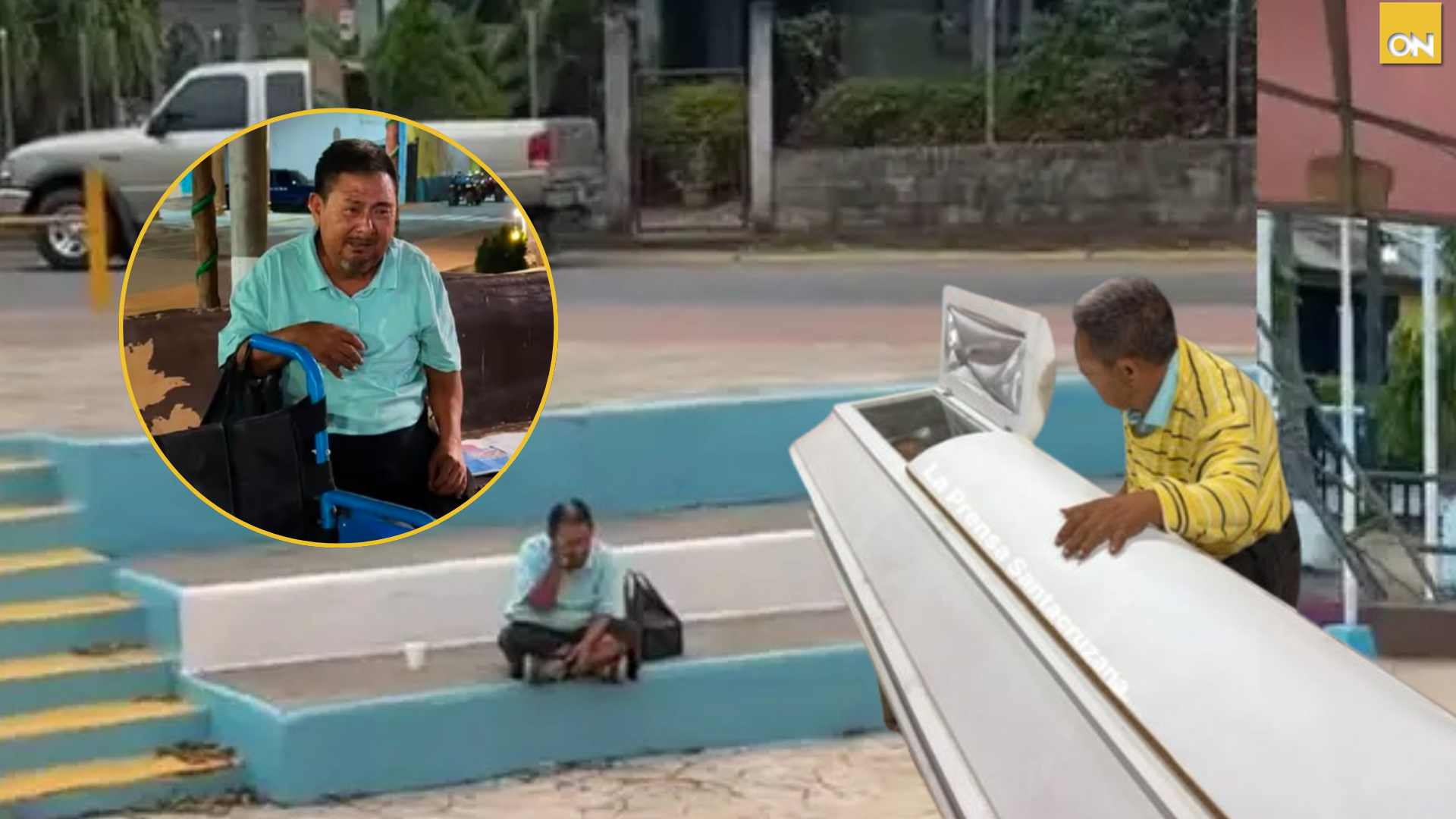 hondureño velando solo esposa
