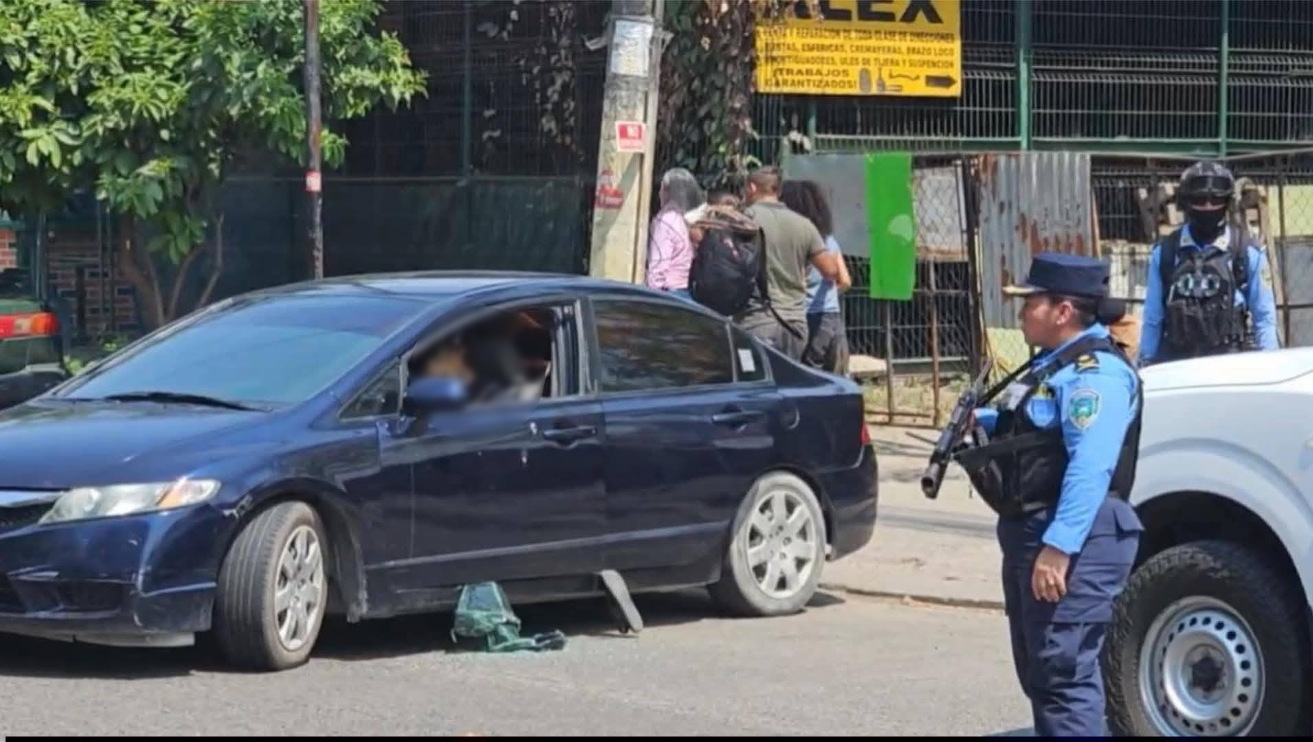 Escena del crimen del madre e hijo en SPS. 
