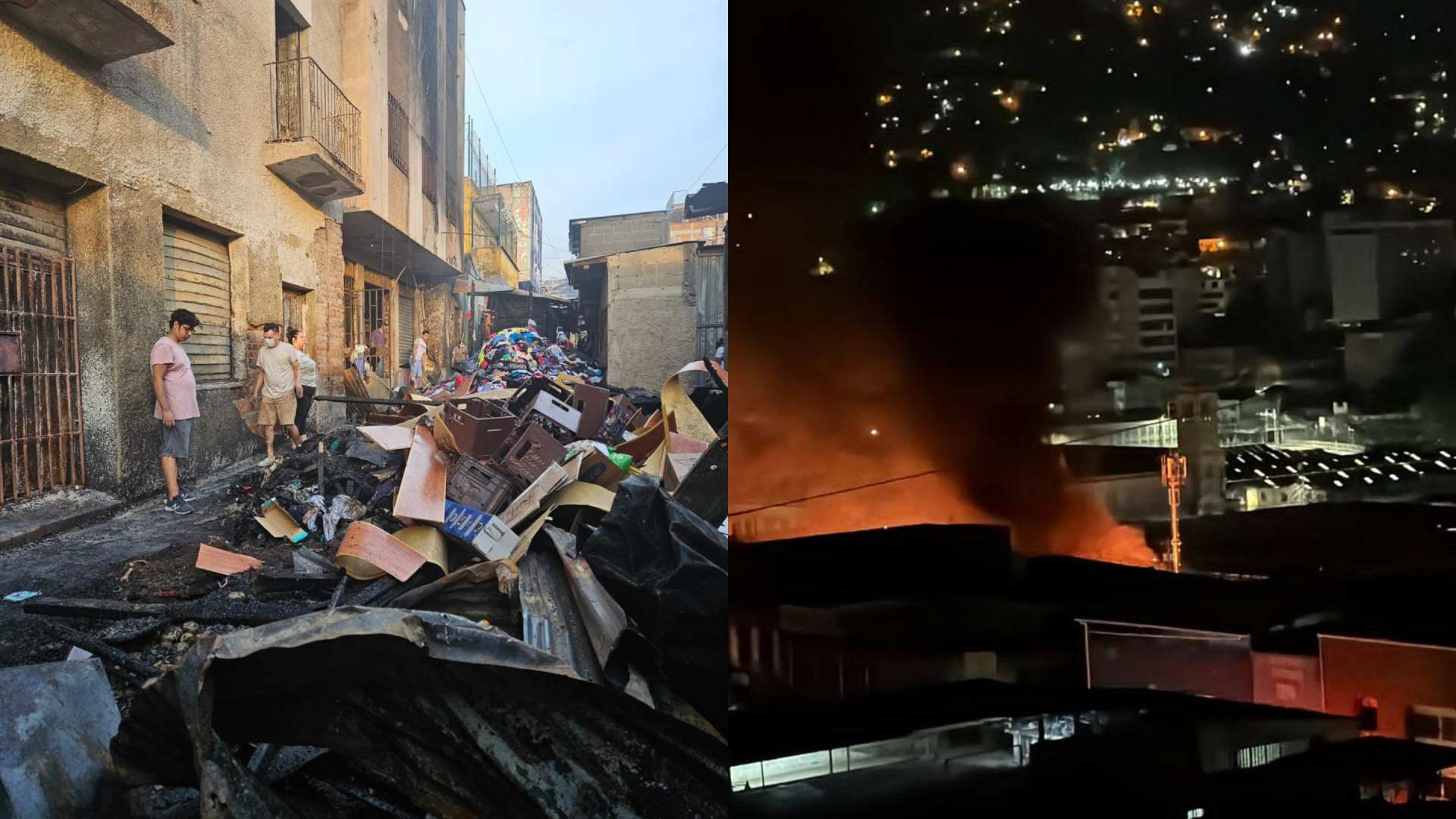 Incendio consume puestos en mercado Galindo de Comayagüela