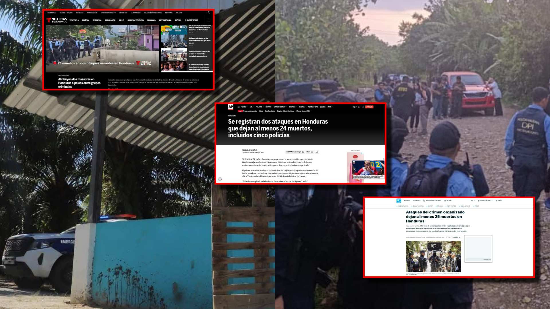 Así informan medios internacionales de masacres en Honduras
