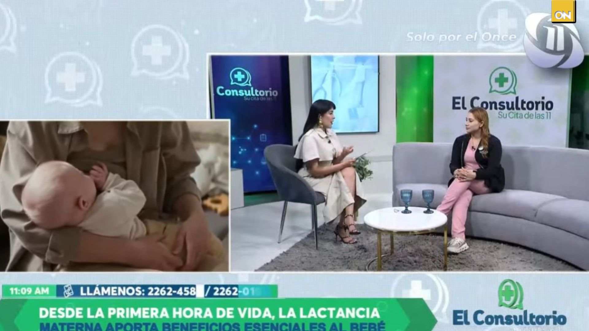 El Consultorio del Once: Especialista revela que la lactancia materna, es clave para el desarrollo y la salud del bebé