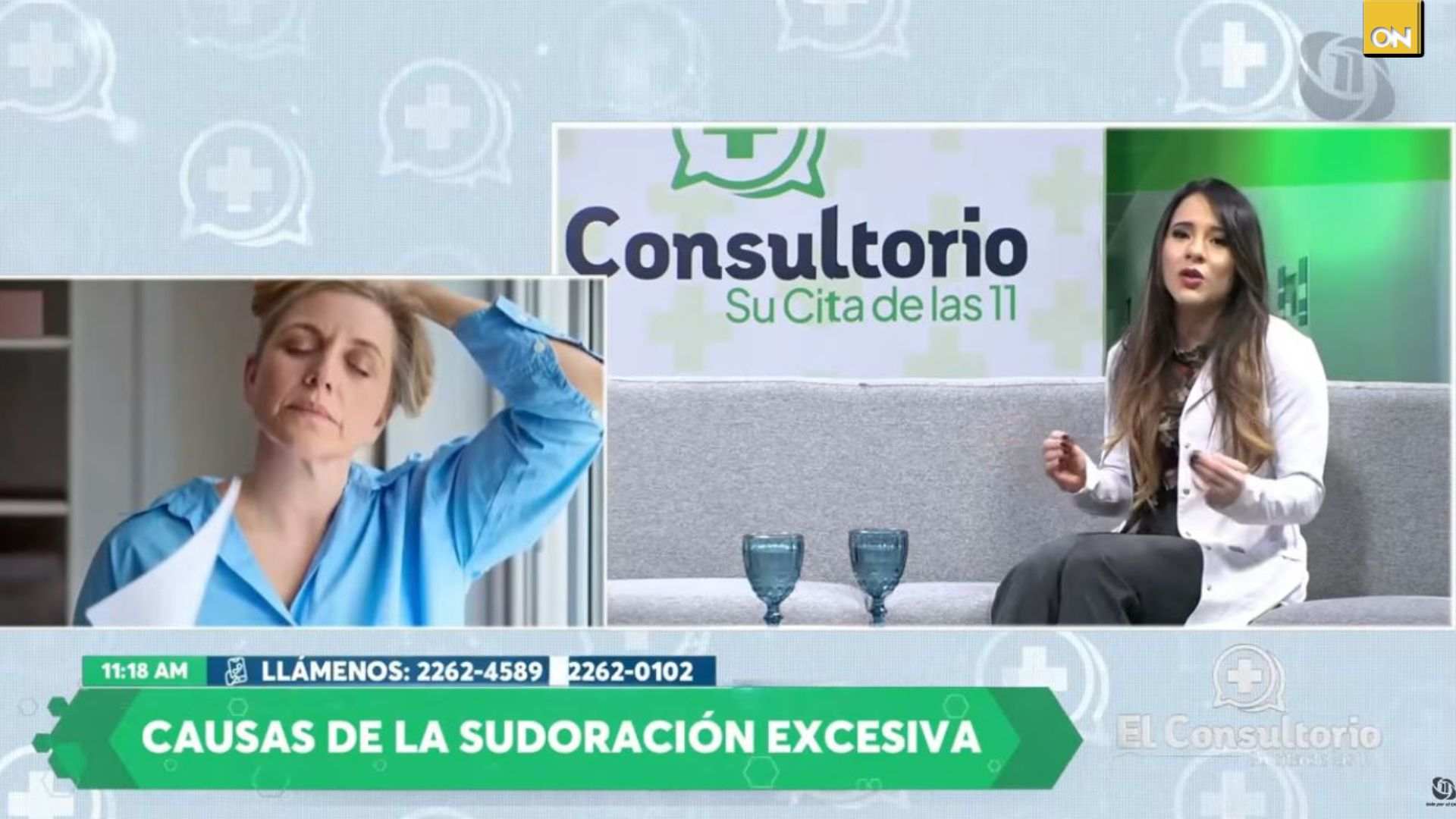 El Consultorio del Once: Experta alerta que la sudoración excesiva requiere evaluación médica y no debe normalizarse