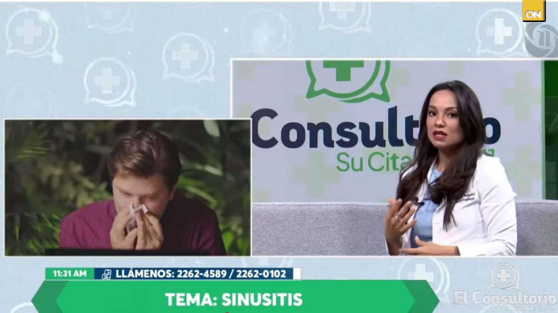 El Consultorio del Once: Especialista alerta sobre la sinusitis y su relación con la contaminación y las alergias