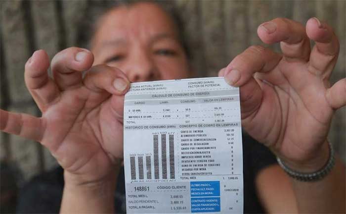  subsidio energía eléctrica en Honduras