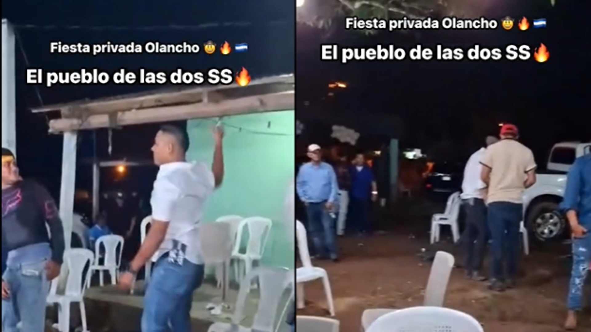 VIDEO: fiesta en Olancho termina con disparos al aire durante celebración privada