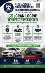 ¿Cuáles fueron los acuerdos que lograron los conductores de plataformas digitales? 