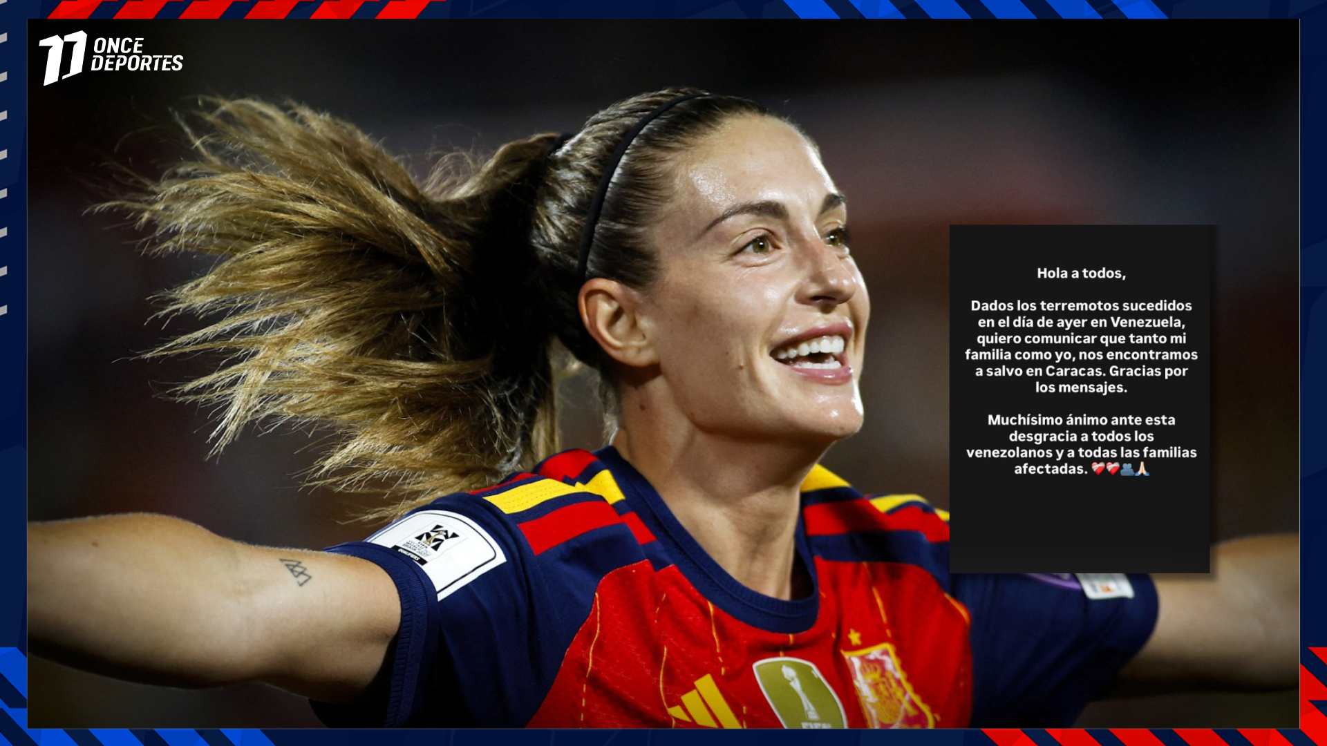 Alexia Putellas Terremoto Venezuela