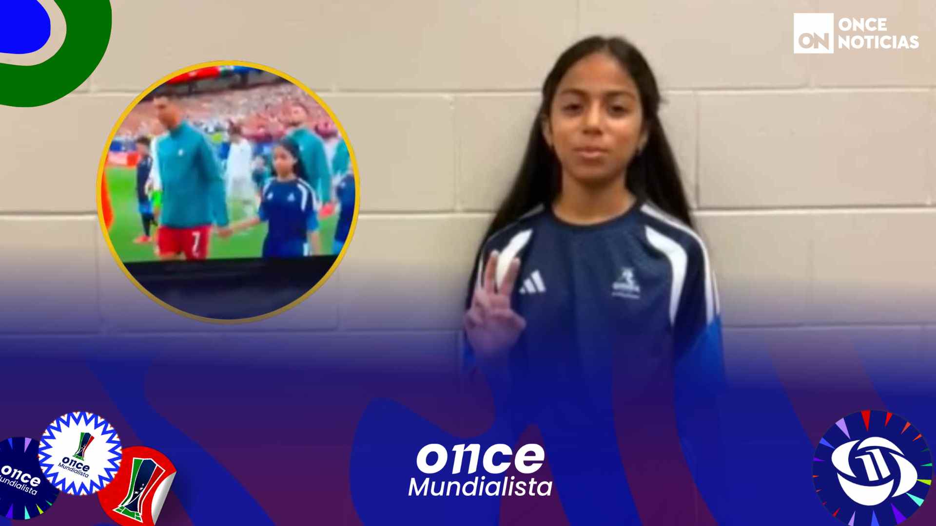 De Talanga al Mundial: la pequeña hondureña que cumplió su sueño de caminar junto a Cristiano Ronaldo