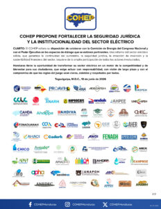 Cohep respalda reformas energéticas y pide escindir la ENEE