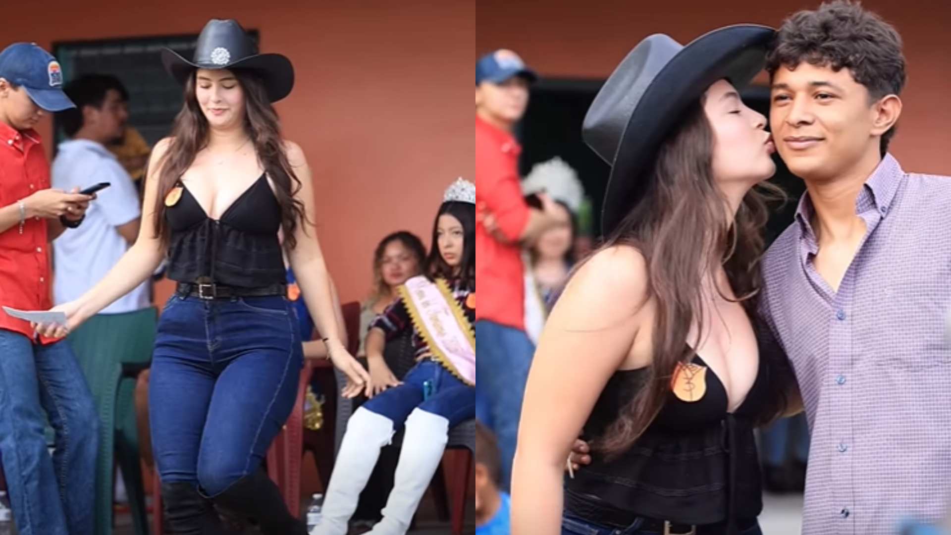Milagro Morales, hondureña viral en "carrera de cintas"