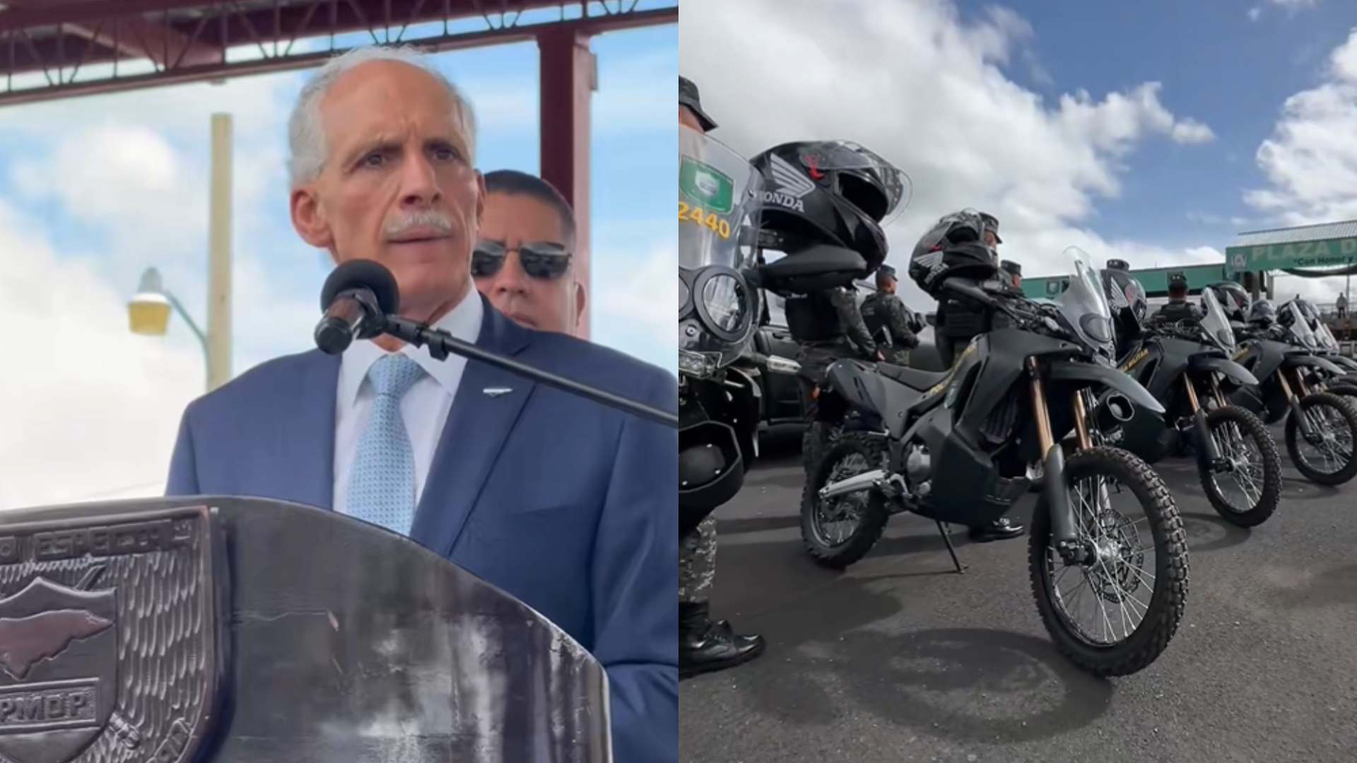 Nasry Asfura entrega patrullas y motocicletas a la PMOP
