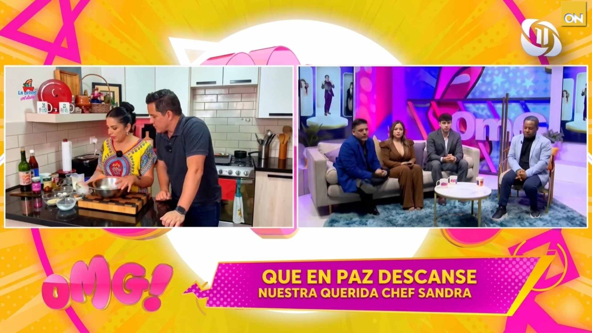 OMG recibió en vivo la noticia del fallecimiento de la chef Sandra Díaz del Valle