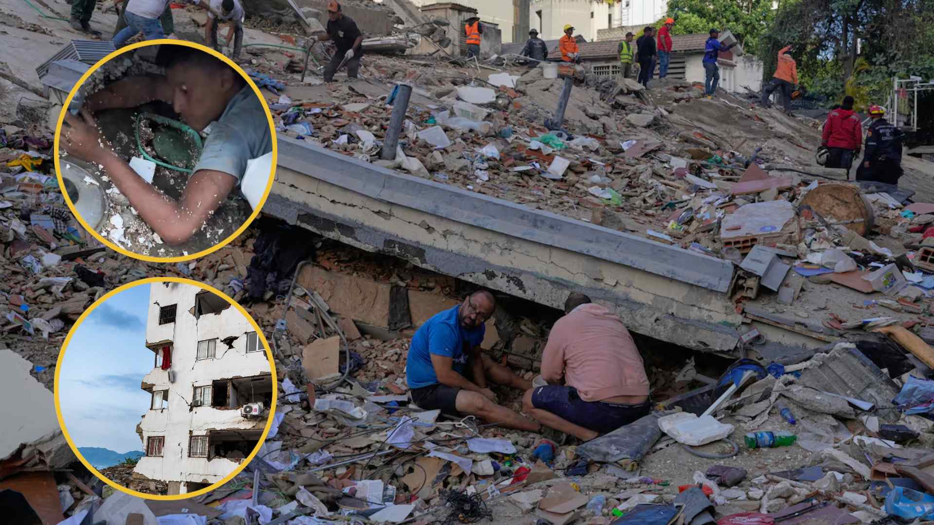 “¡Ayuda, auxilio!”: desesperados gritos emergen de los escombros tras devastadores terremotos en Venezuela