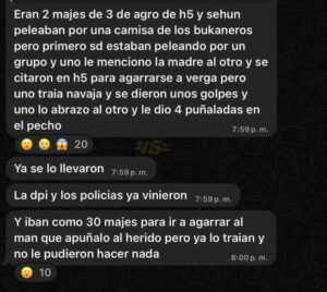 Sangre y desesperación tras la pelea en UNAG
