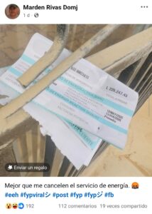 Hondureño recibe factura de energía por más de L200 mil 