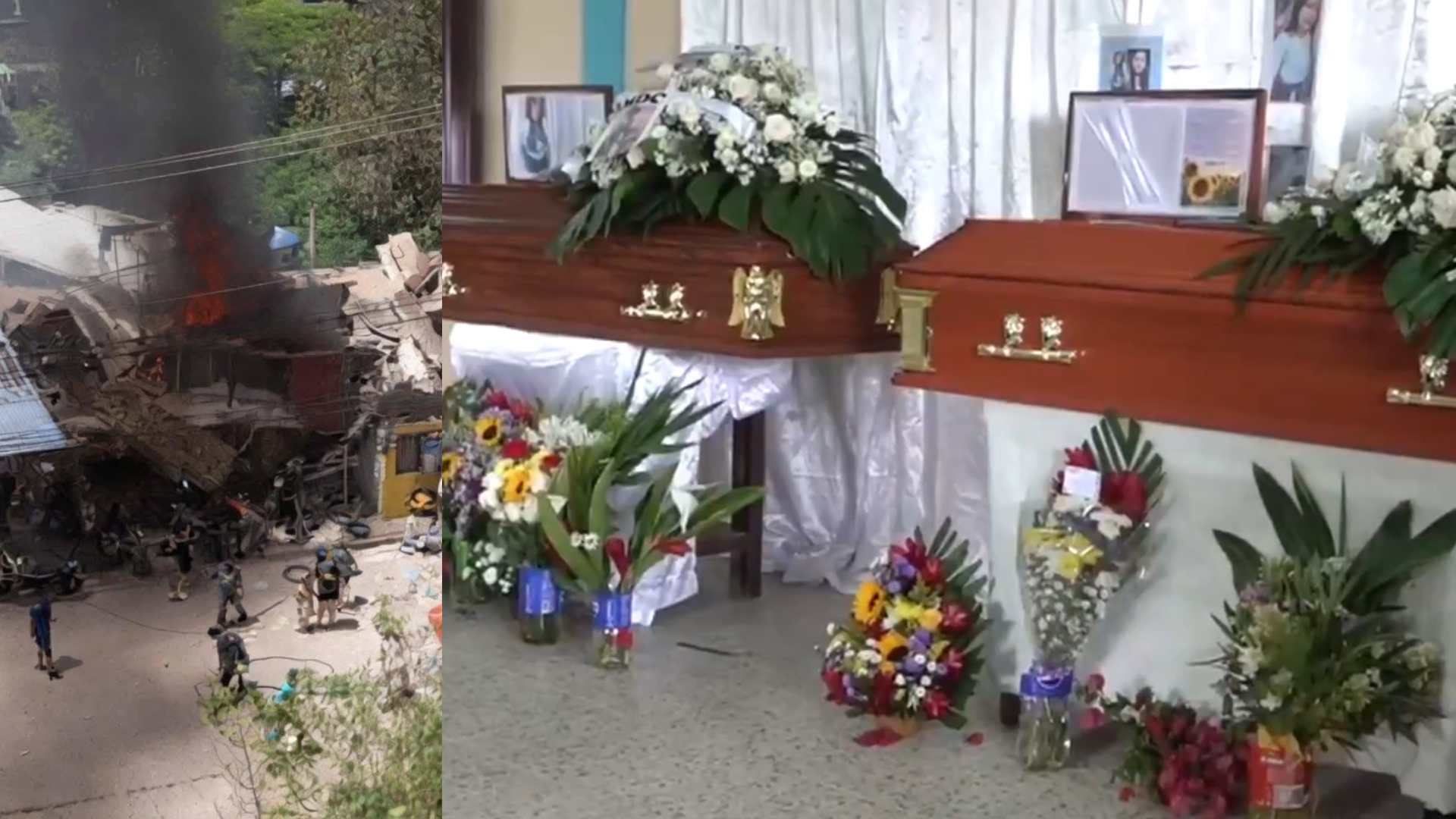 Último adiós a víctimas de accidente en colonia Villa Nueva