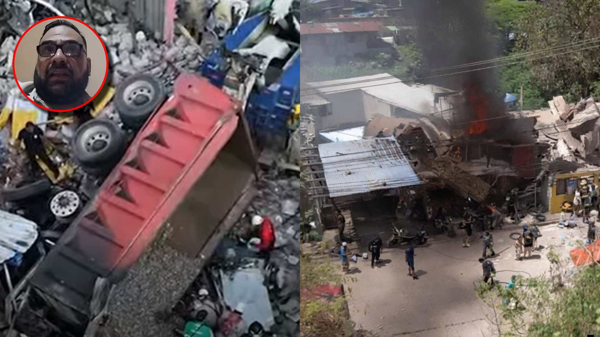 Condición de volqueta en accidente de colonia Villa Nueva