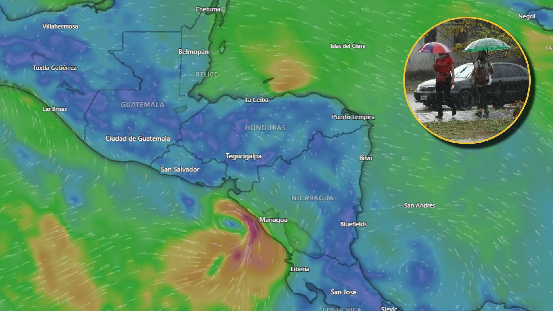 Alerta verde en Honduras por tormenta tropical Cristina