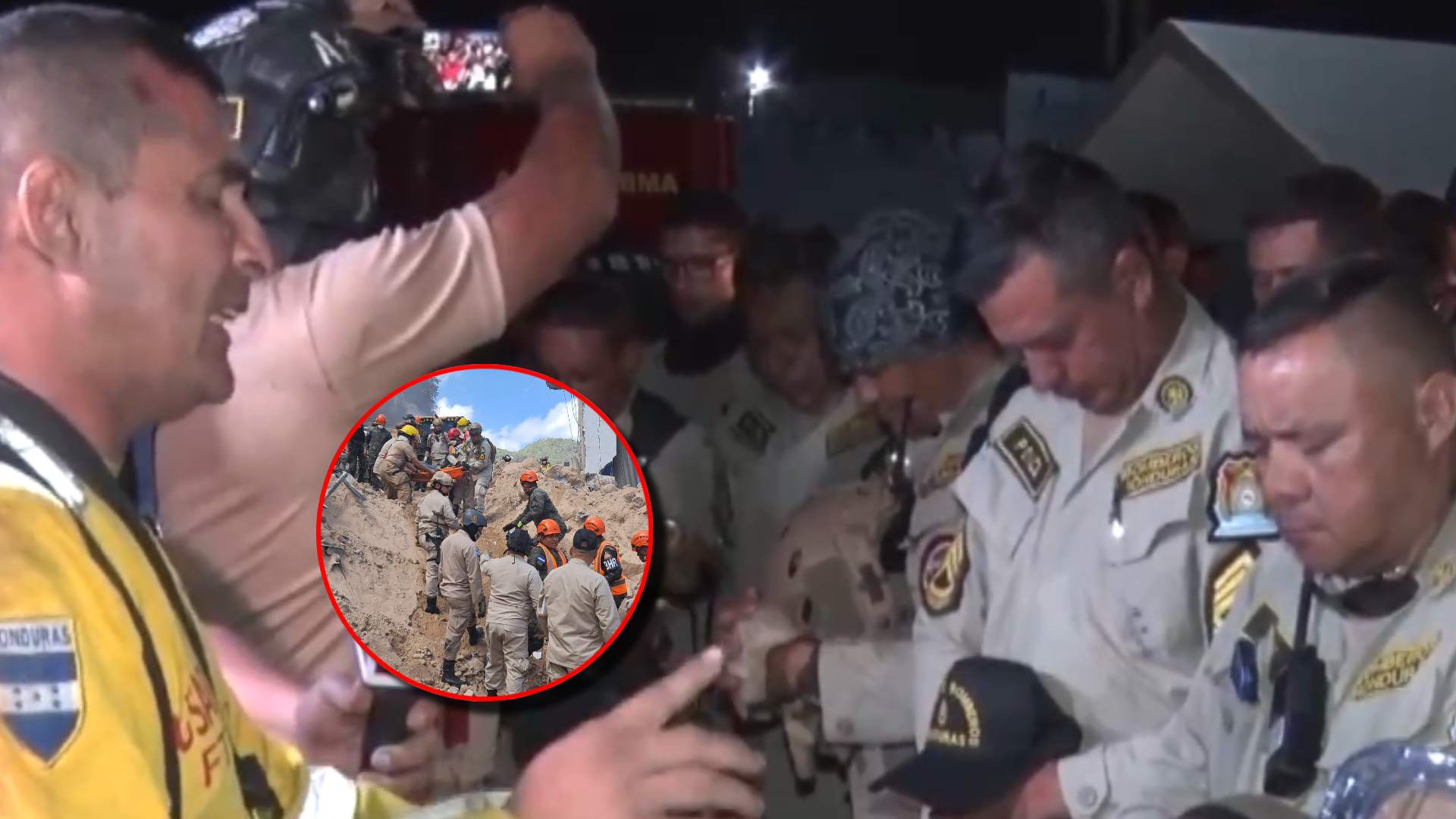 Oración marcó el final de rescate en derrumbe en Anillo Periférico